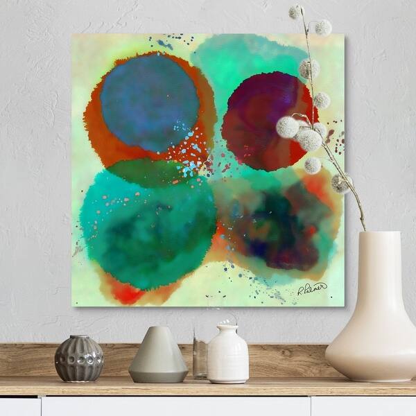 Shop Blurred Circles Canvas Wall Art Free Shipping Today