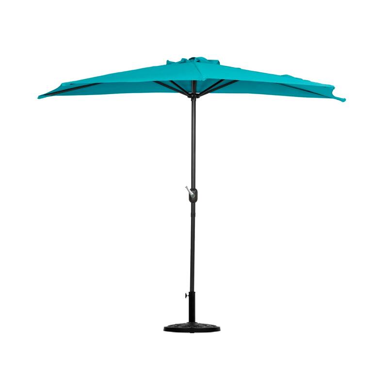 Merritt 9 Ft Half Market Umbrella Included Base