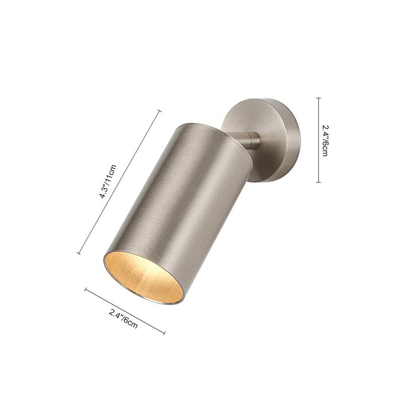 Modern Brass 1-Light Ceiling Spotlight - Adjustable