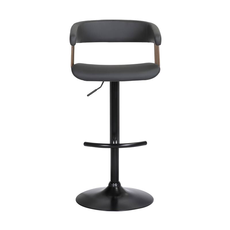 Calista Upholstered Adjustable Height Swivel Counter or Bar Stool
