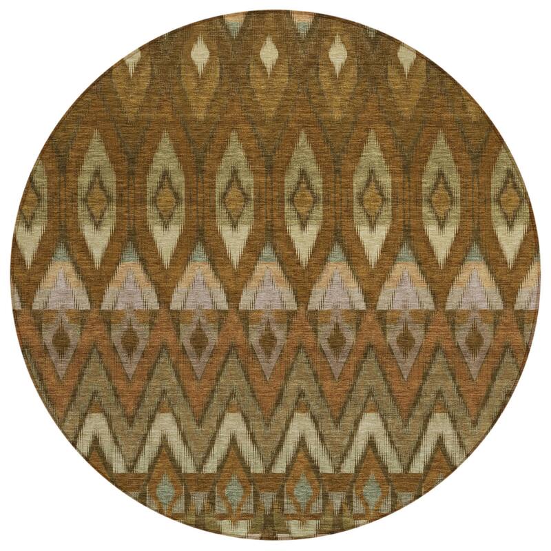 HomeRoots Southwestern Transitional Rectangle Outdoor Rug