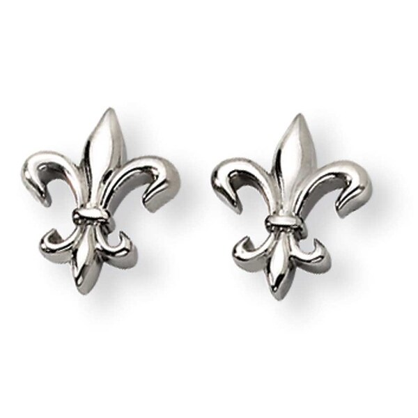 Chisel Anium Fleur De Lis Earrings Free Shipping Today Chisel Anium Fleur De Lis Earrings