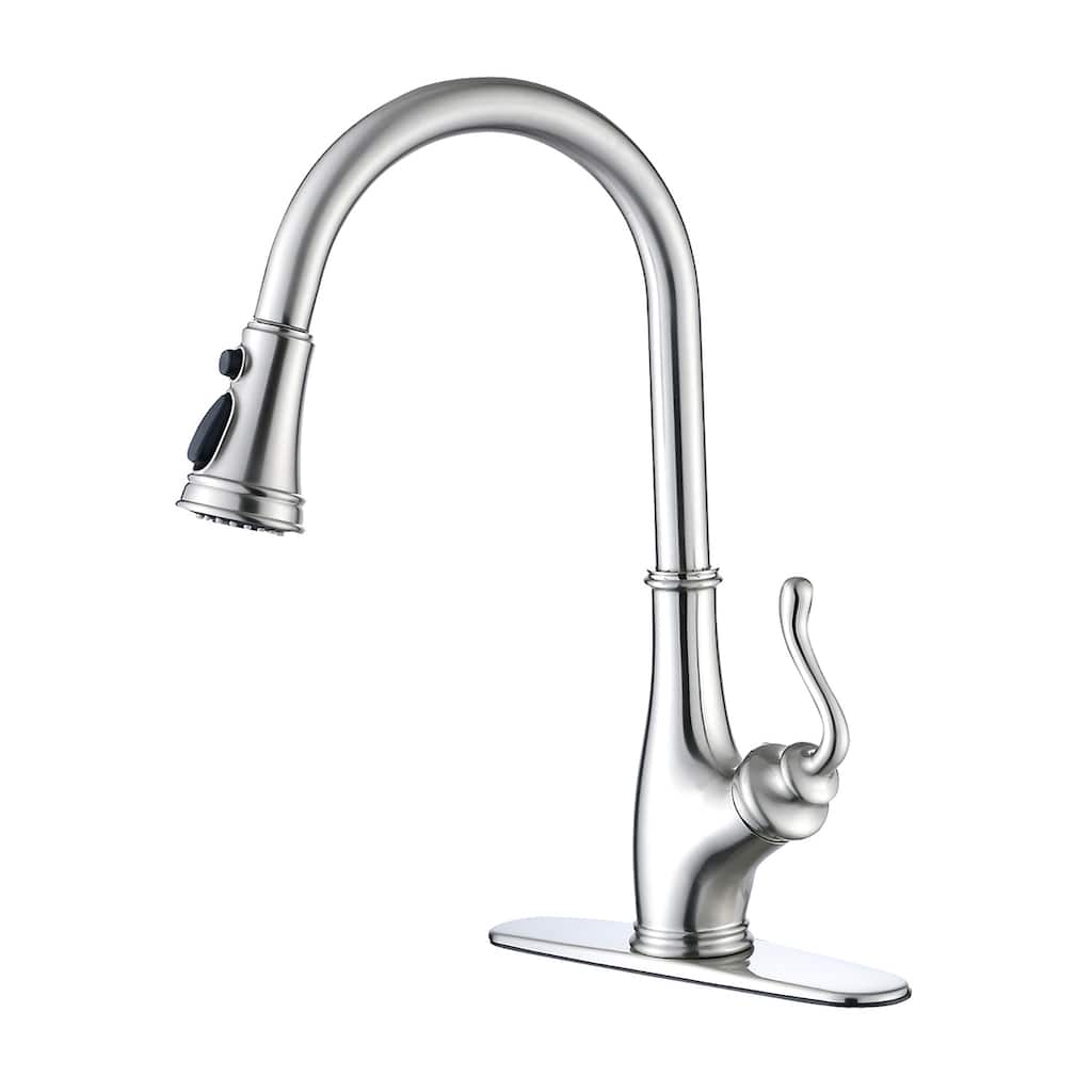 Topcraft High-arc Stainless Steel kitchen Sink Faucet