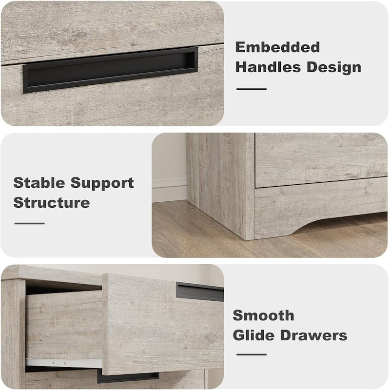 Natural 5 Drawer Dresser for Bedroom, Living Room, Nursery