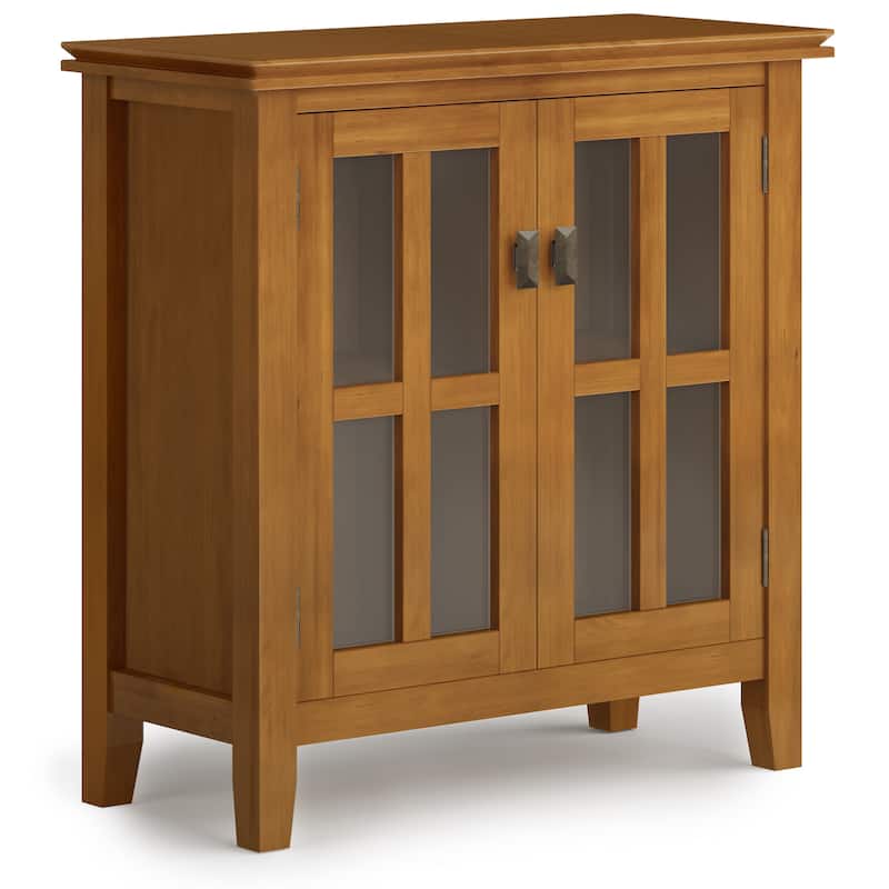 WYNDENHALL Stratford SOLID WOOD 30 inch Wide Low Storage Cabinet - 30"w x 14"d x 31" h
