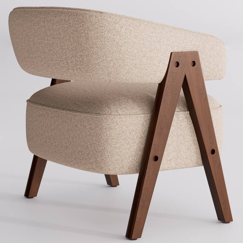 27.56" W x 23.62" D x 27.95" H Accent Arm Chair Fabric Living Room Chair Set of 2