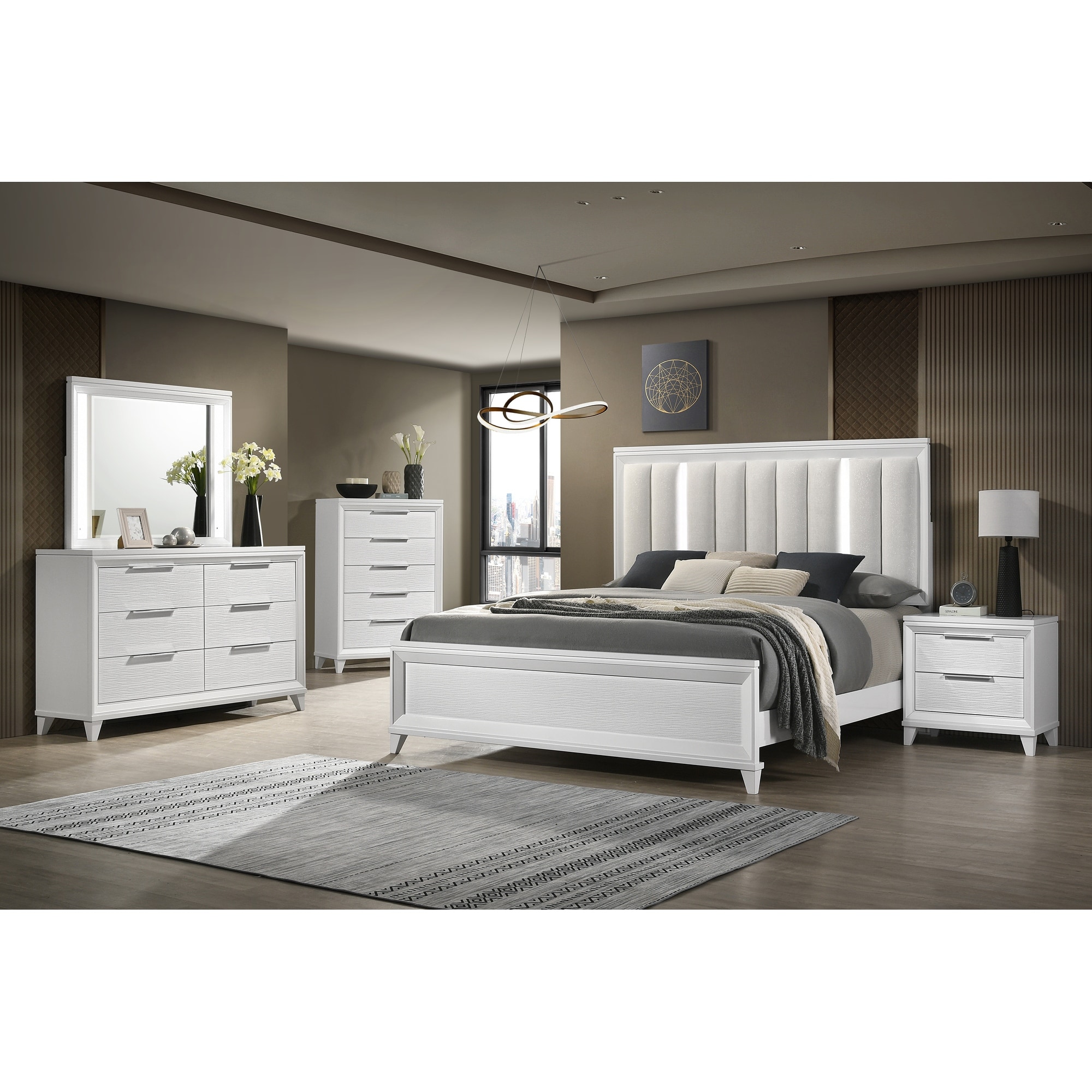 Cheap white outlet bedroom set