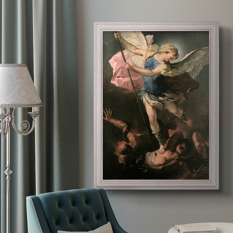 St. Michael Premium Framed Canvas- Ready to Hang