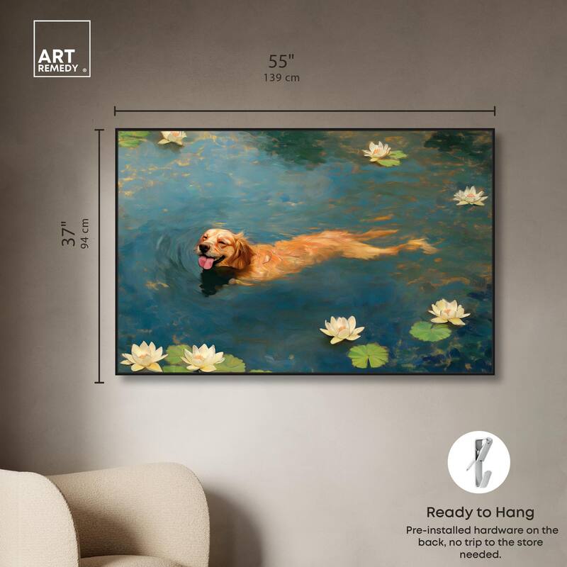 Pond Pup II Canvas by Art Remedy