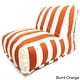 preview thumbnail 10 of 8, Indoor/Outdoor Vertical Stripe Bean Bag Chair Lounger Burnt Orange/Cream