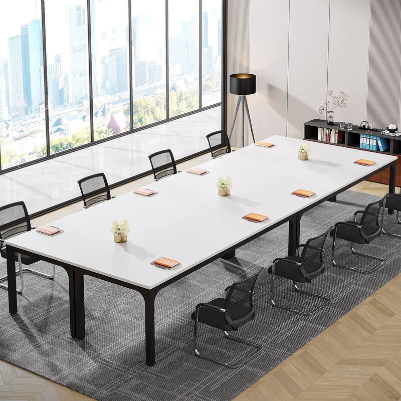 19FT Conference Table,Large Rectangle Meeting Seminar Table for 16-22 Person