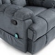 preview thumbnail 36 of 36, Coosa Indoor Pillow Tufted Massage Recliner by Christopher Knight Home