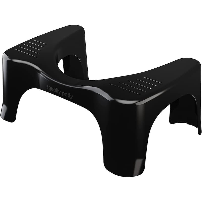 Squatty Potty The Original Bathroom Toilet Stool, 7 Inch Curve Lightweight with Sleek and Modern Design, Black