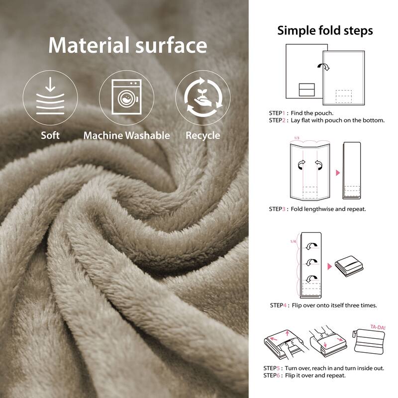 4 in 1 Cozy Practical Travel Throw