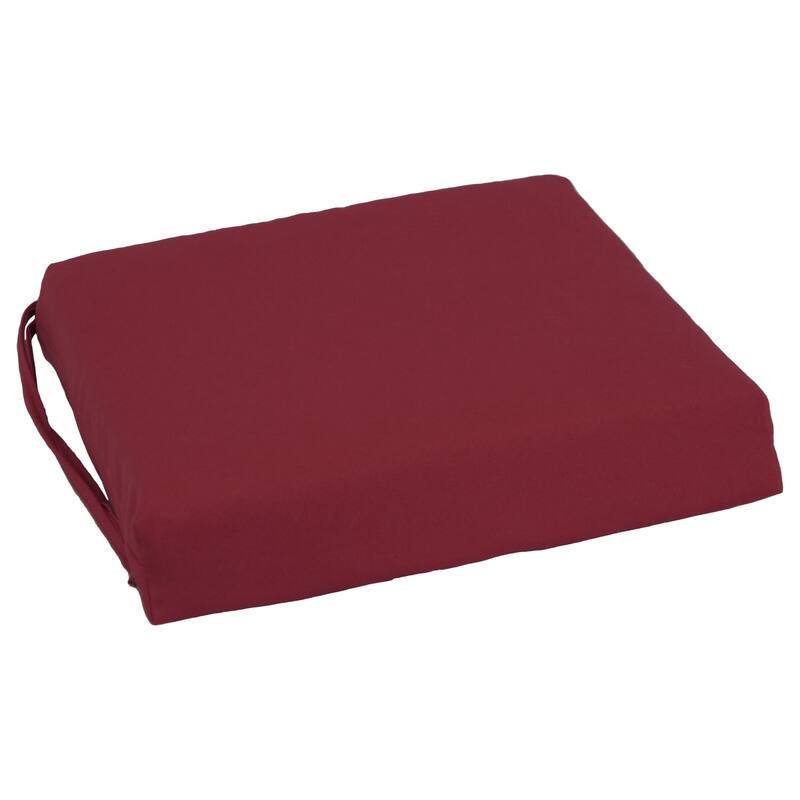 16-inch Square Indoor Twill Chair Cushions (Set of 2 or 4) - 16 x 16