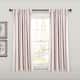 Lush Decor Farmhouse Stripe Yarn Dyed Cotton Window Curtain Panel Pair - 63" x 42" - Red
