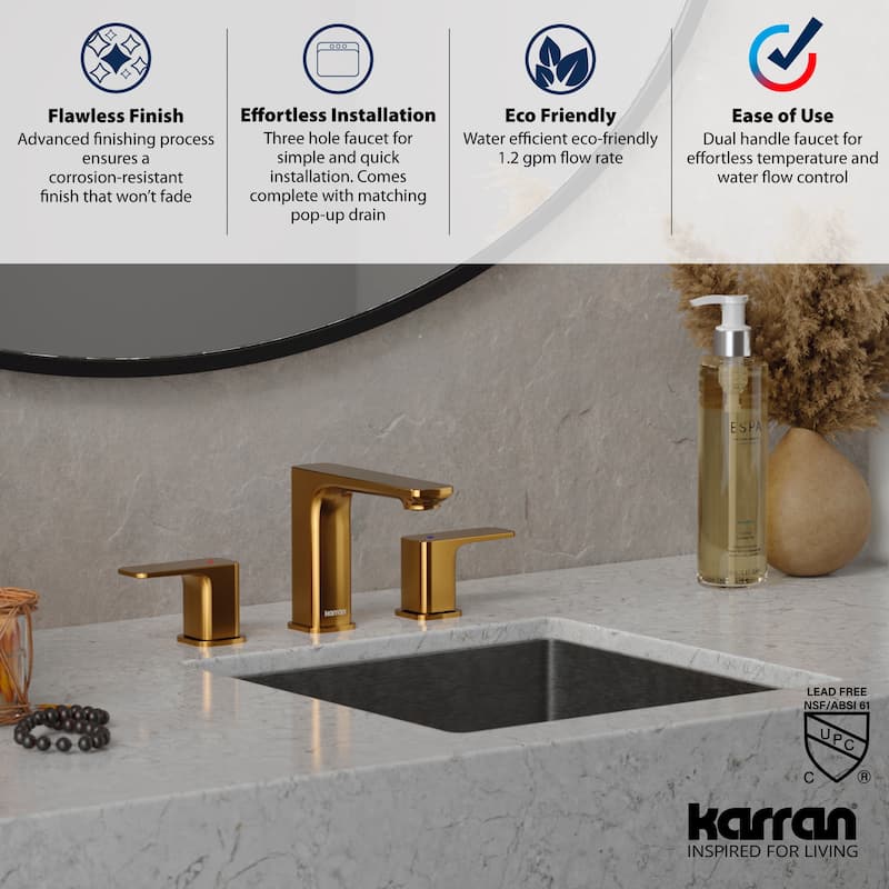 Karran USA KBF514 Venda 1.2 GPM Widespread Bathroom Faucet