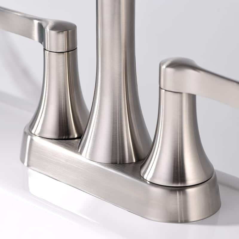 Luxier MSC11-T 4 in. Centerset 2-Handle Bathroom Faucet with Drain