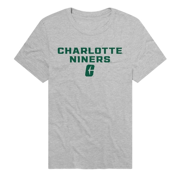University Of North Carolina Charlotte Official Unisex T-Shirt - Stacked Logo, Large, 100% Cotton