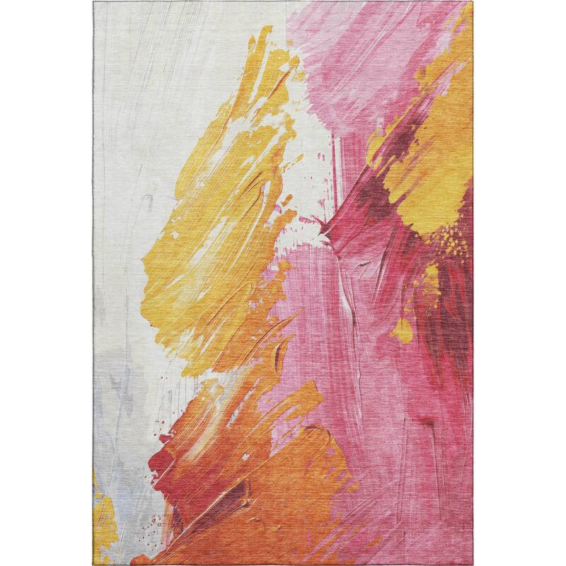 Premium Washable Super Soft Modern Brushstrokes Mayfield Rug