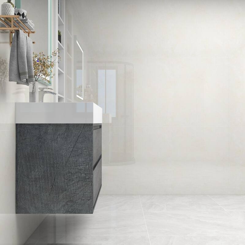 Victoria 42" Wall Mounted Modern Vanity with Acrylic Sink