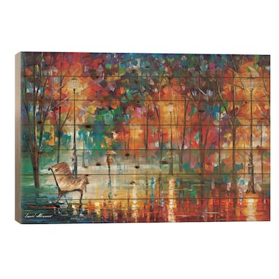 Hidden Way Print On Wood by Leonid Afremov - Multi-Color