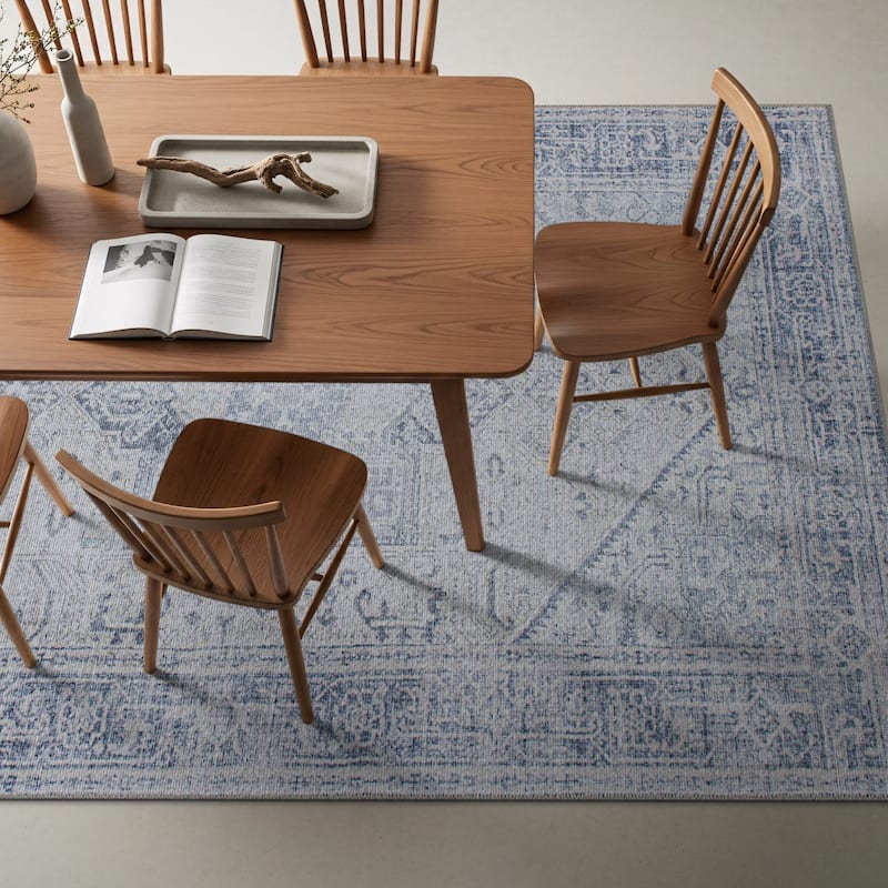 World Rug Gallery Medallion Boho Washable Area Rug