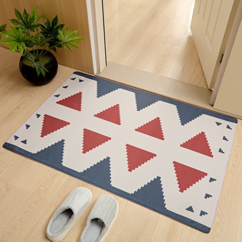 Javlergo Door Mat, Washable Indoor Outdoor Floor Doormat, 47.2" x 31.5"/28.7" x 16.9"