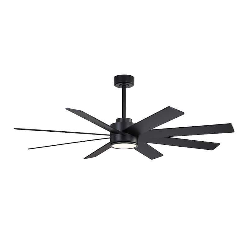 MLiAN 72 in. 8 Plywood Blades Indoor LED Ceiling Fan With Remote......