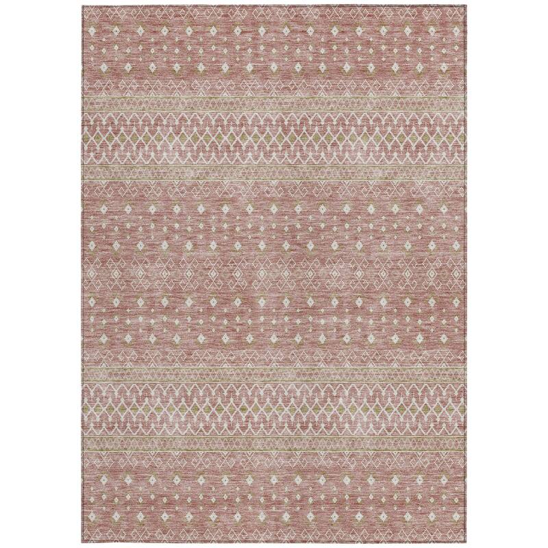HomeRoots Tribal Transitional Rectangle Outdoor Rug