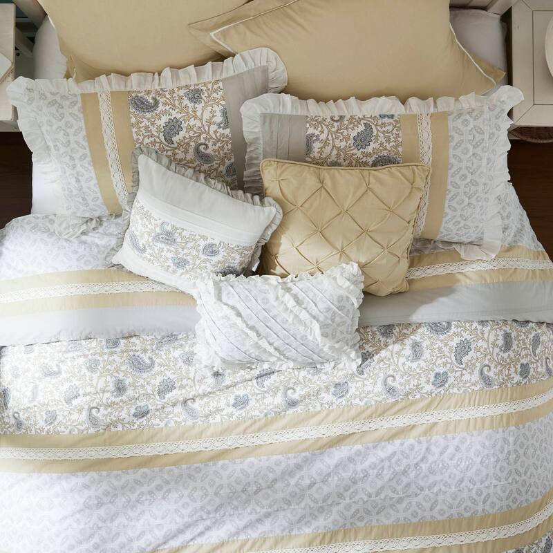 Madison Park Vanessa 9 Piece Cotton Percale Comforter Set