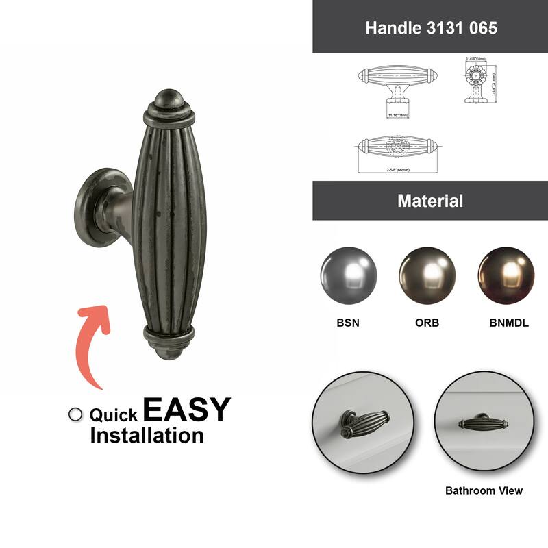 Dowell Series 3131 Handles (65mm/2.6"CTC), 10 Pack