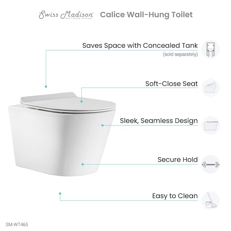 Calice Wall-Hung Round Toilet Bowl