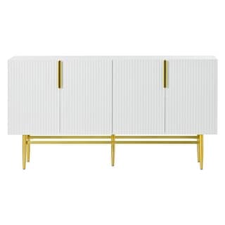 60" Modern Elegant 4-Door Cabinet Buffet/Sideboard