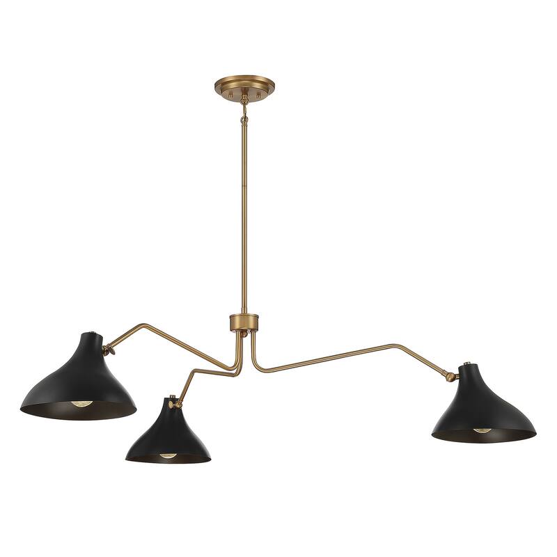 Bellevue SH7019 3 Light 55" Wide Chandelier