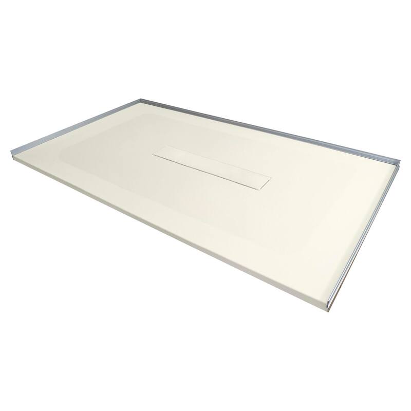 Transolid FZS7940C 78-11/16" x 39-3/8" Rectangular Shower Base with - Cameo