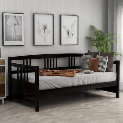 Modern Solid Wood Daybed, Twin Size Bed