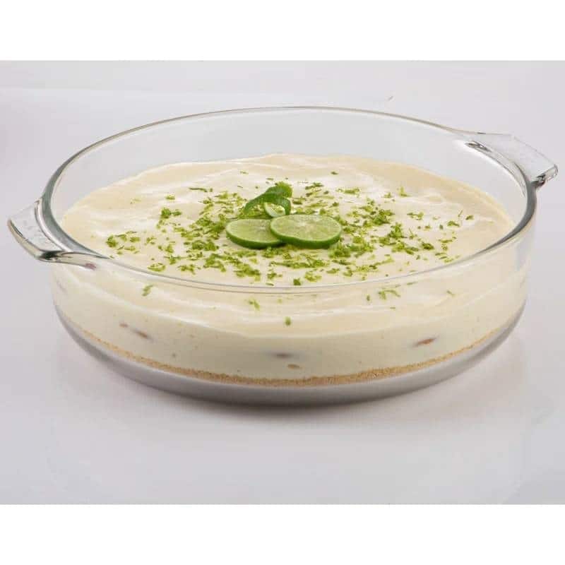 3.2-Quart Round Glass Casserole Dish with Lid Oven Microwave Freezer Safe