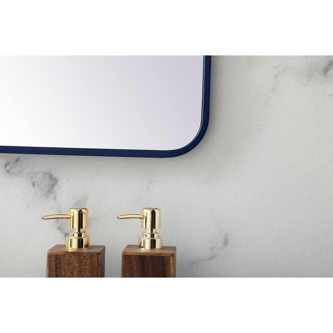Elegant Lighting MR803040 Evermore 30" W x 40" H Rectangular Framed