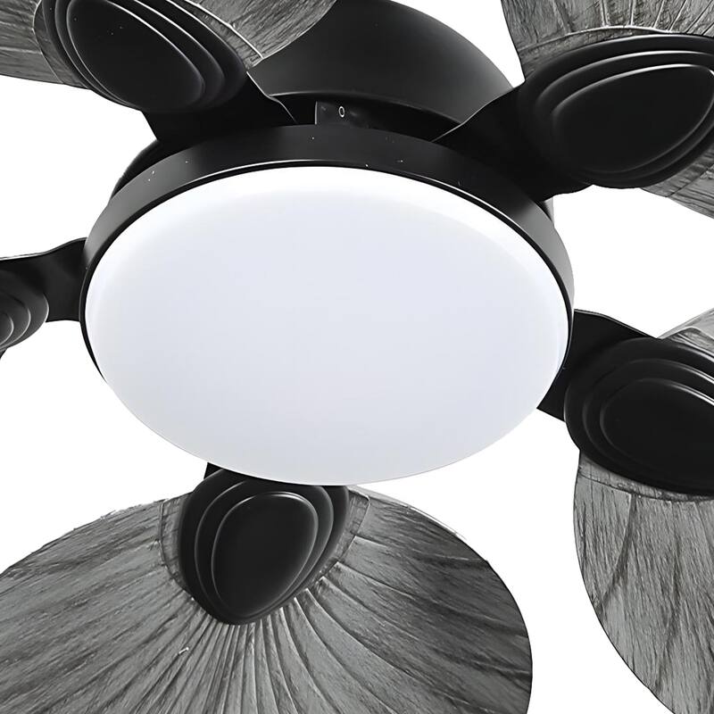 Moasis 42 Inch 5 Blades Tropical Palm Ceiling Fans with Lights and Remote Control