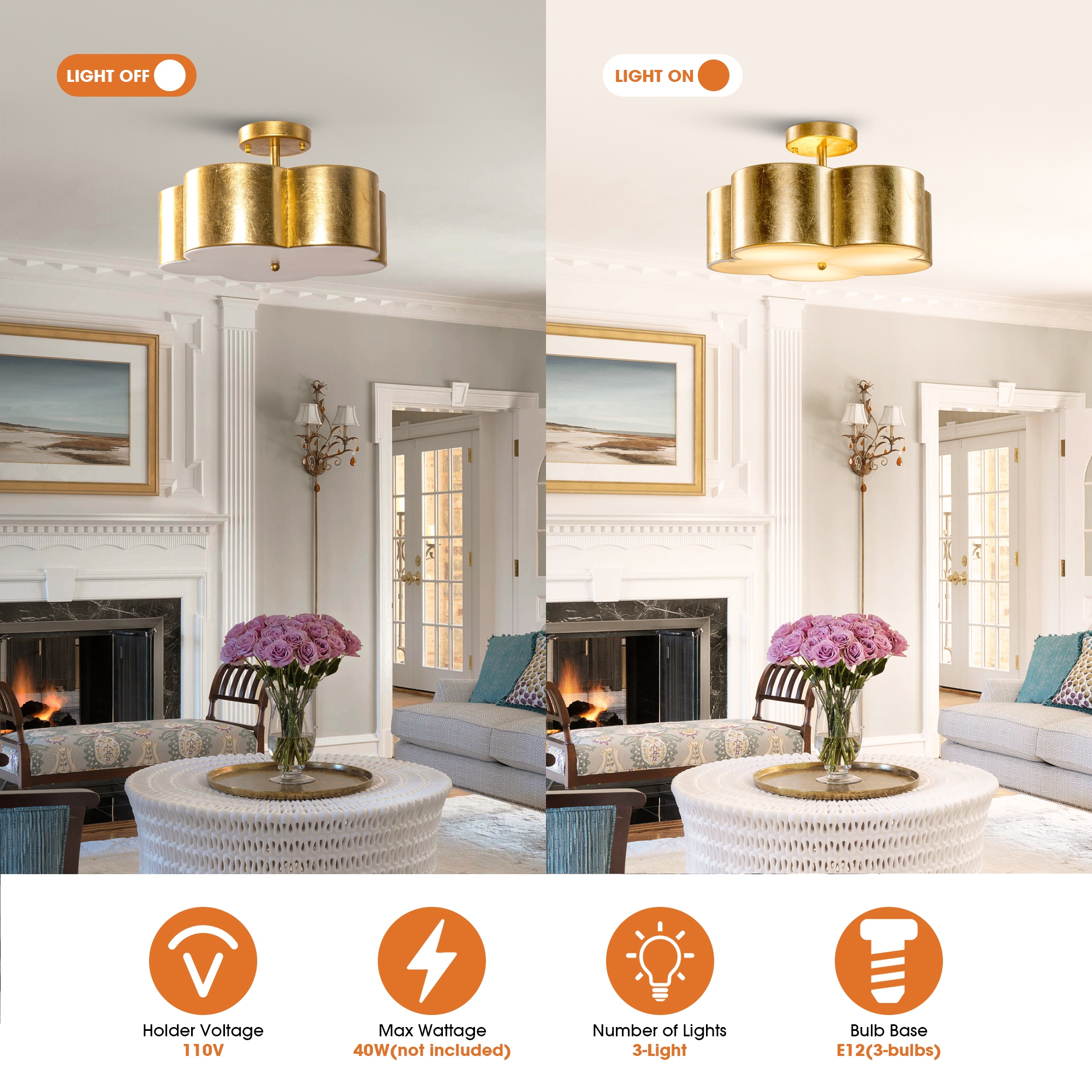 Maximum wattage ceiling lights on sale