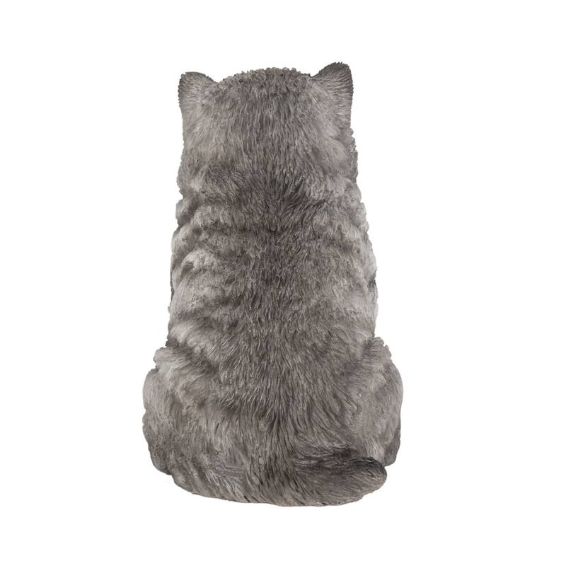 6.5" Sitting Malamute Puppy Outdoor Garden Statue