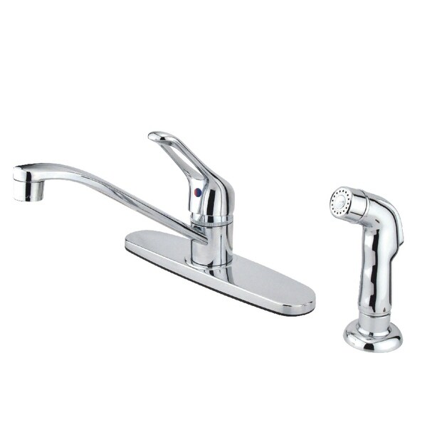 Kingston Brass FB56.SP Wyndham 1.8 GPM Centerset Kitchen Faucet - Polished Brass