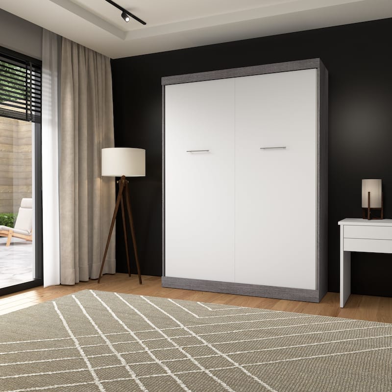 Nebula 65W Queen Murphy Bed, Space-Saving Wall Bed by Bestar