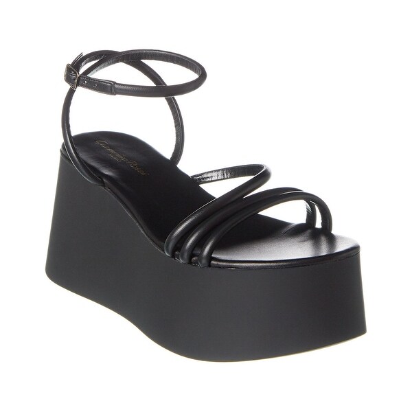 leather platform sandals