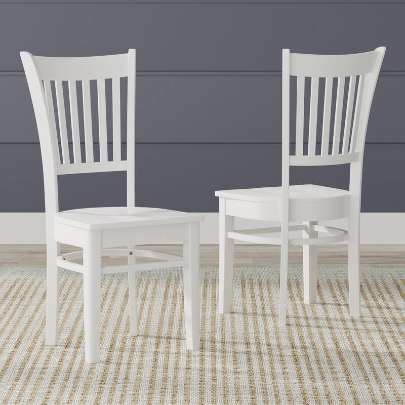 5-Piece Dining Set, 48" Rectangle Wood Table and Spindle Chairs