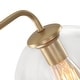 preview thumbnail 11 of 29, 5-Light Modern Linear Sputnik Branch Kitchen Island Light Clear Glass Globe Bubble Chandelier for Dining Room
