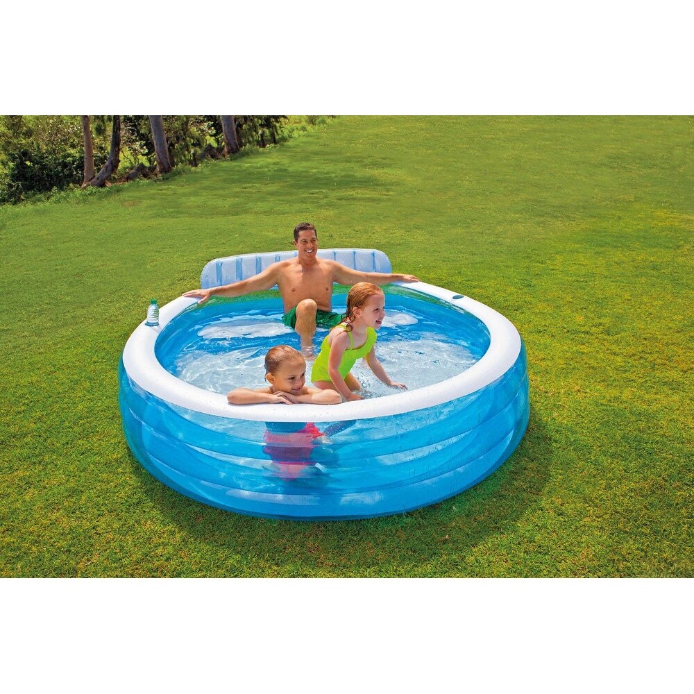 Intex x 30in Swim Center Inflatable Pool with Built In