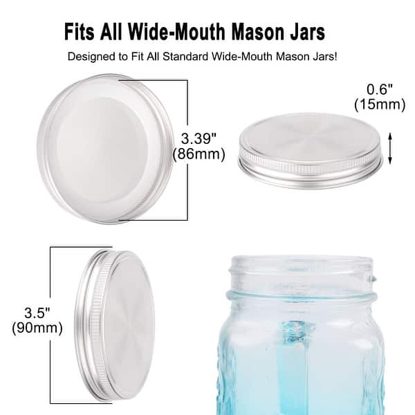 Mason jar stainless steel storage lid
