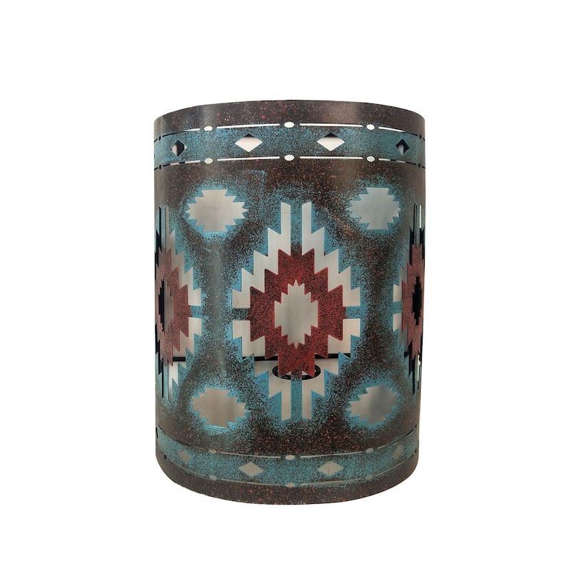 Colorful Aztec Wall Sconce